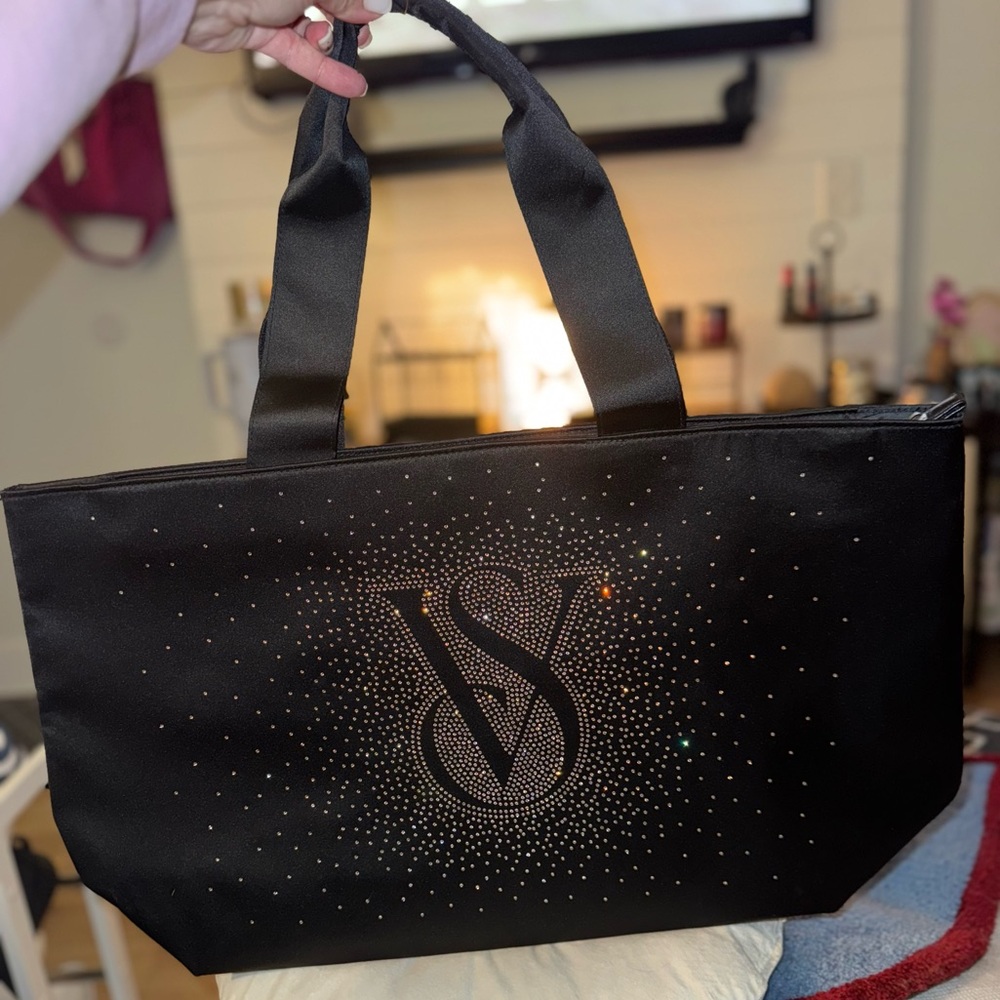 VICTORIAS SECRET -  bedazzled tote bag